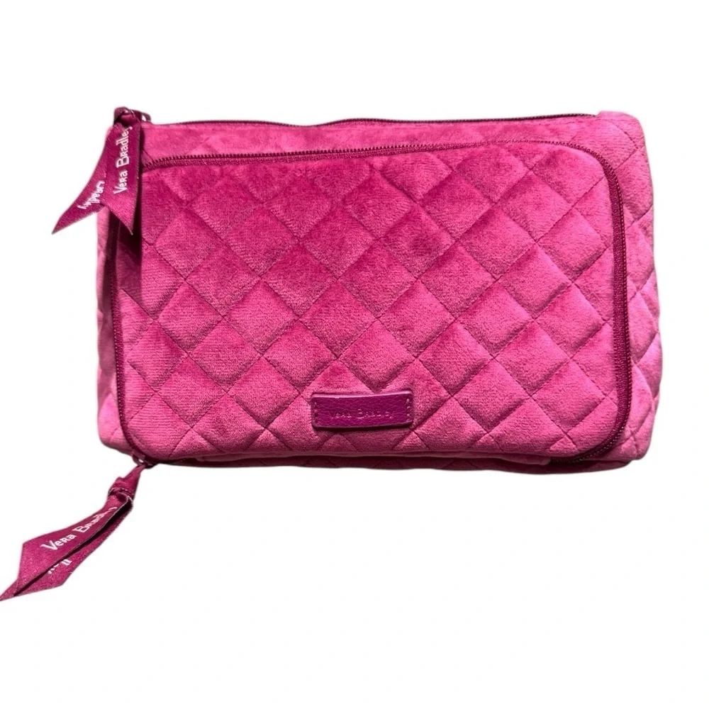 Vera Bradley ‘Flower Shower’ Tote Set + Rosy Orchid Pink Cosmetic Bag & Wallet